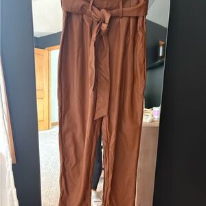 Commando vegan leather Brown Tie-Waist Pants